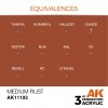 AK Interactive AK11103 MEDIUM RUST – STANDARD 17ml